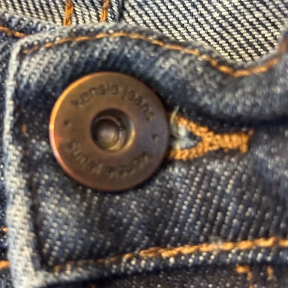 Kensie Dark Blue Cropped Straight Jeans - Picture 4 of 8